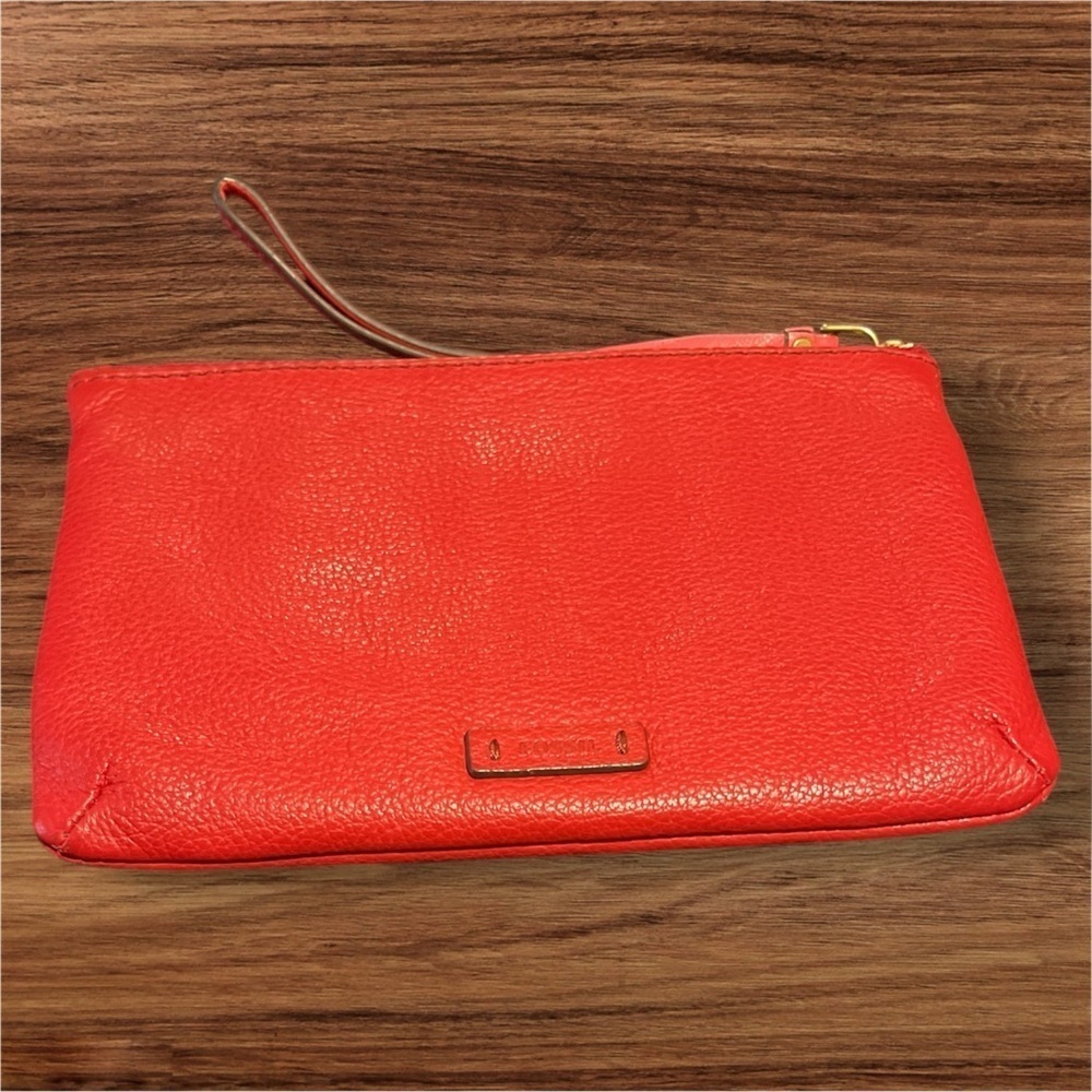 Red Leather Fossil Clutch Bag Like New - Picture 4 of 12